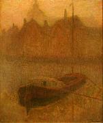 Henri Le Sidaner Boat on the Canal Germany oil painting artist